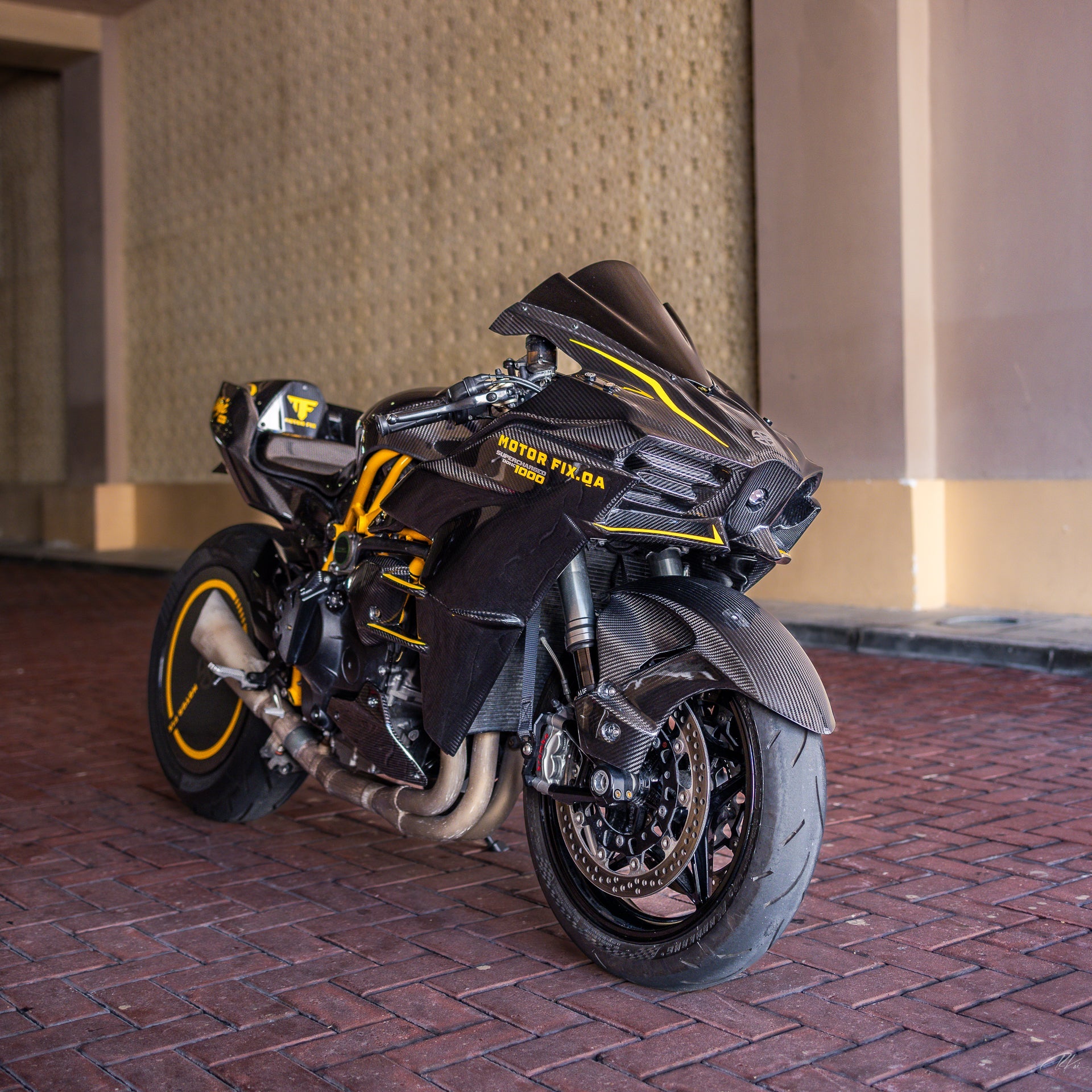 MotorFix Kawasaki H2 2015+ carbon Full face + Side Panels