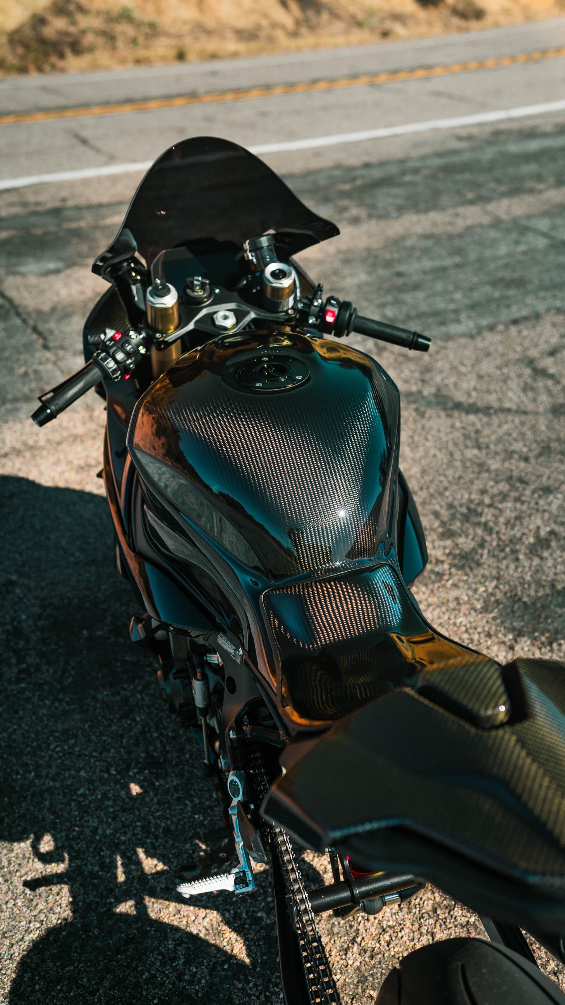 MotorFix BMW S1000RR 2020-2024 low profile carbon Fuel Tank