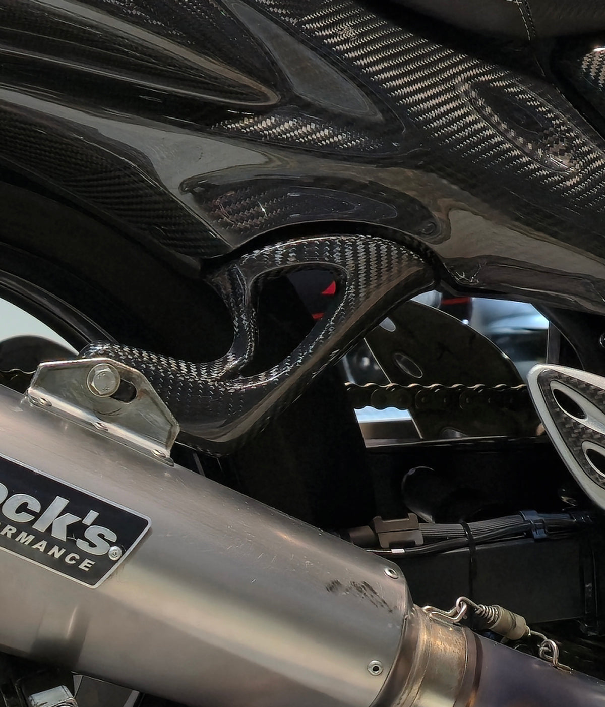 Carbon Fiber Exhaust Bracket for Hayabusa 2008 - 2020