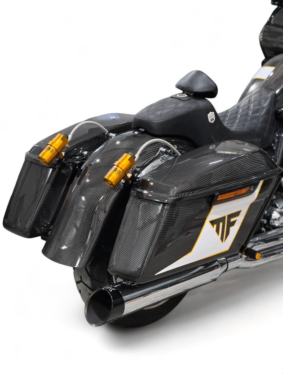 MotorFix Harley Davidson Touring Carbon Fiber Saddlebag Lids Only!