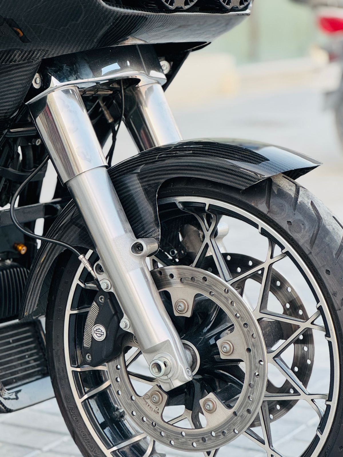 MotorFix Harley Davidson Mid-Length Front Fender